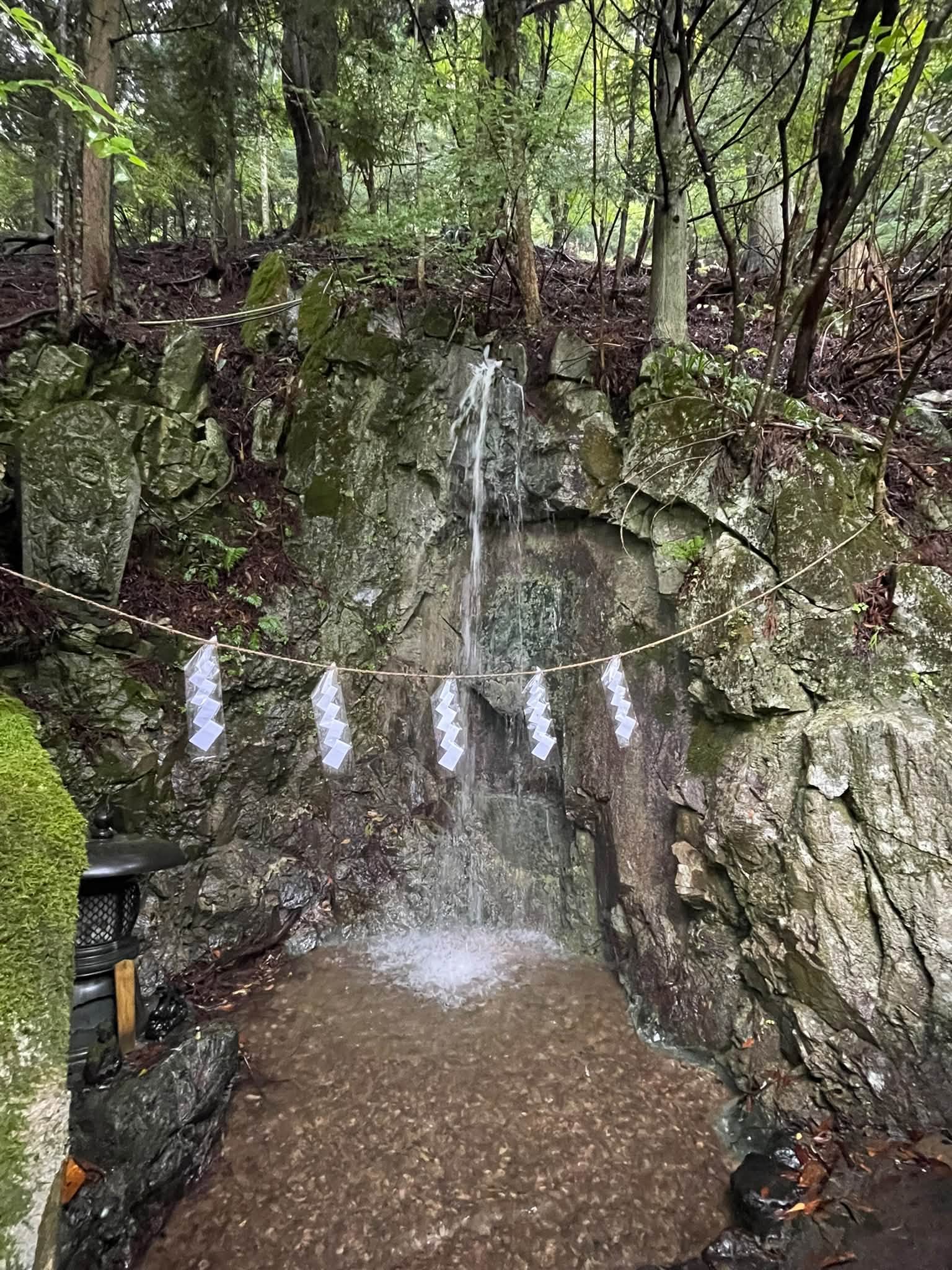 天川村での滝行